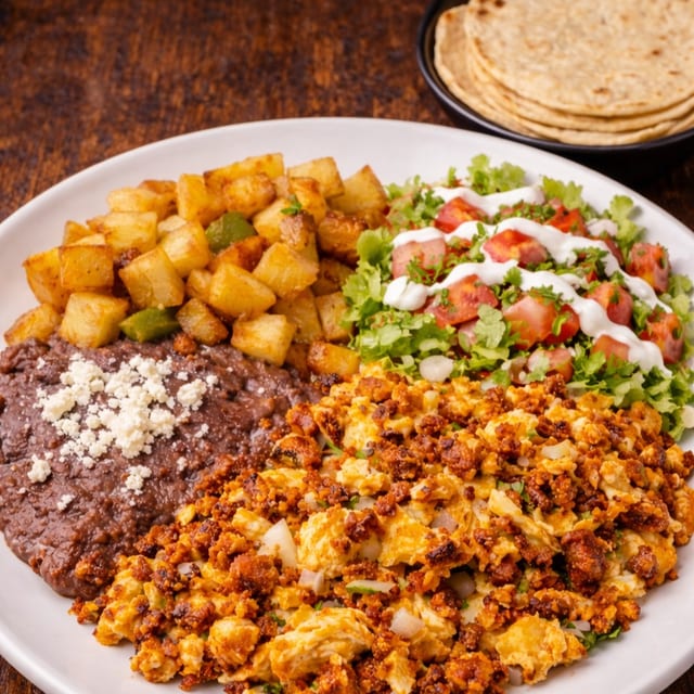 Plato De Huevo Revuelto.