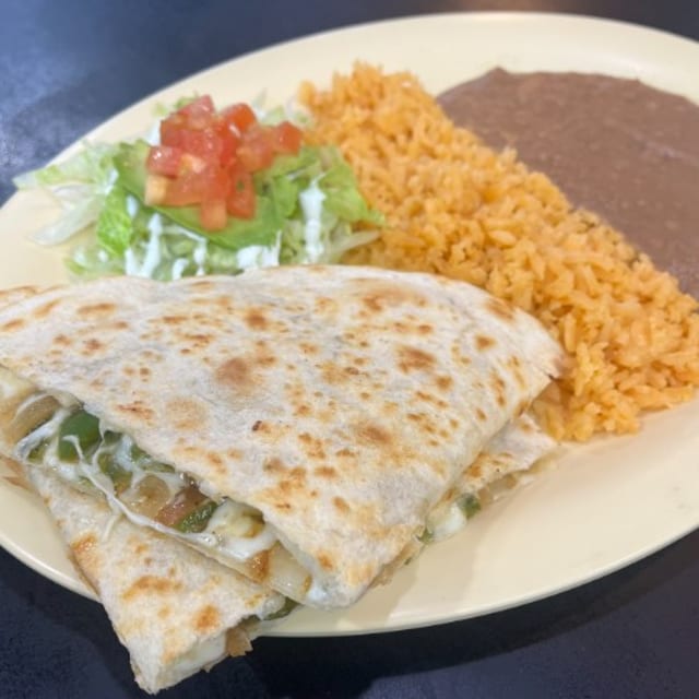 Veggie Quesadilla.